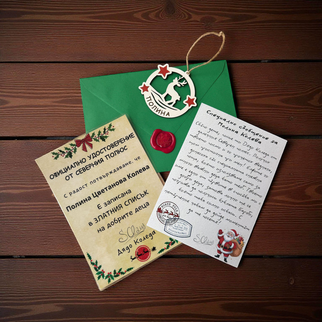 Персонализирано писмо от Дядо Коледа